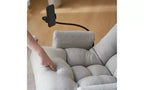 Floor Gaming Chair, Swivel Floor Lounge Chair with Armrests & Phone Holder, 5 Position Adjustable Folding Gaming Lounge Chair