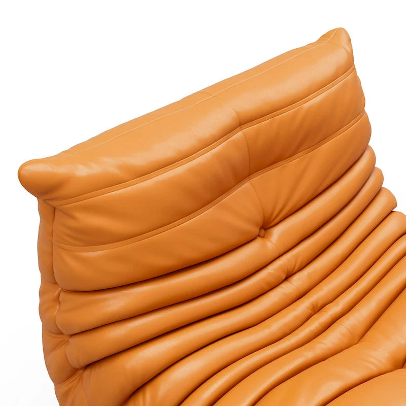 Furgle Microfiber Leather Sofa Ergonomic Design Lazy Sofa Floor Sofa
