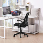 Javlergo Office Chair Mid Back Swivel Lumbar Support Desk Chair, Computer Ergonomic Mesh Chair with Armrest