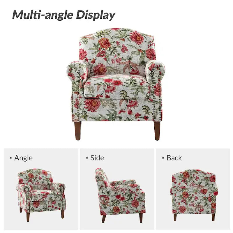 Giampiero Living Room Armchair with Nailhead Trims Set of 2 by HULALA HOME