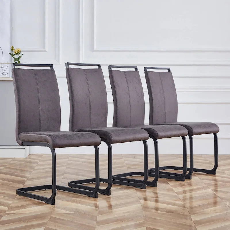 Modern Dining Chairs PU Faux Leather set of 4