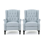 Walter Tufted Fabric Recliners (Set of 2) by Christopher Knight Home