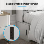 Mixoy Murphy Bed Cabinet Bed Chest with Mattress & Drawer