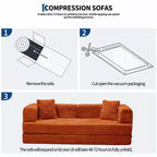 80.7 5-in-1 Convertible Sleeper Sofa Bed aï¿?Corduroy, 1200 lbs, No Assembly