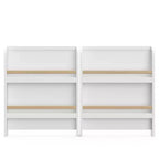 4-in-1 Convertible Crib with Drawer & Detachable Bookshelves, Adjustable Mattress Base