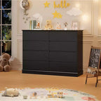 8-Drawer Storage Cabinet, Chest of Drawers with Deep Drawers, Large Wide-Top Closet for Living Room, Hallway, Childrens Room