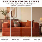 Dyonery 65-in five-in-one folding floor sofa bed, convertible into a double bed sofa bed, with a fixed metal frame, corduroy