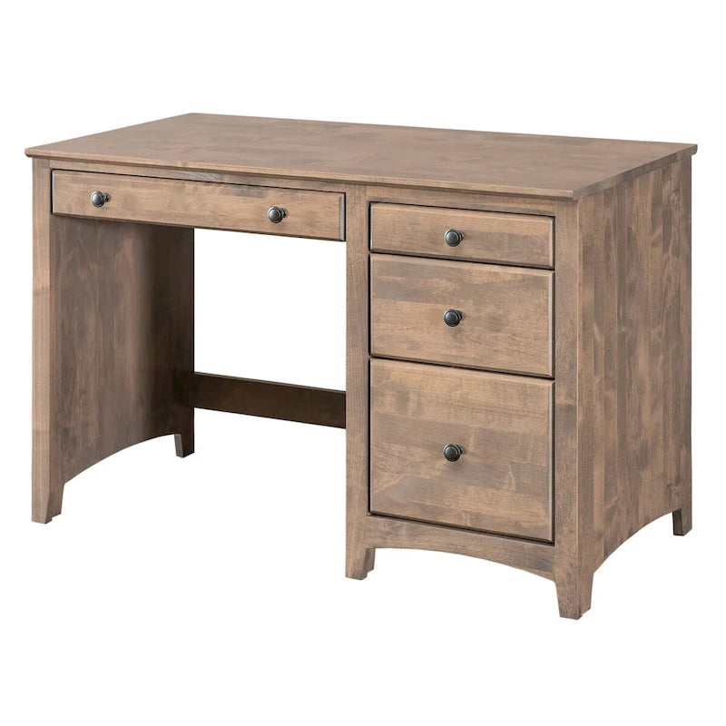 Arch+Haven Solid Wood 4 Drawer Desk