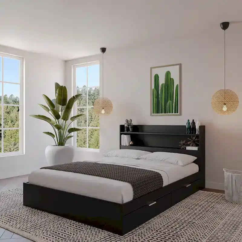 Hunter Platform Bed with Headboard