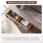 54 7-Drawer Dresser for Bedroom, Vintage Rustic Wide Chest of Drawers for Living Room & Hallway