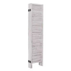 67 High 6 Panel Room Divider Furniture Classic Venetian Wooden Slat Home