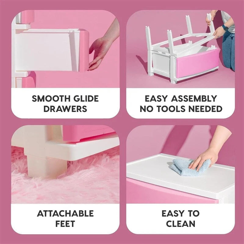 4 Drawer Wide Storage Drawer