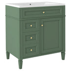 Bathroom Vanity with Top Sink and a Tip-out Drawer