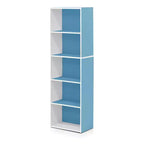 Furinno 5-Cube Reversible Bookcase Open Shelf Dispaly Rack Horizontal Vertical