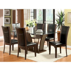 Bind Contemporary Solid Wood Open-Shelf 7-Piece Dining Table Set by Furniture of America