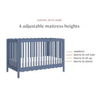 Babyletto Swell 4-in-1 Convertible Crib with Toddler Bed Conversion Kit