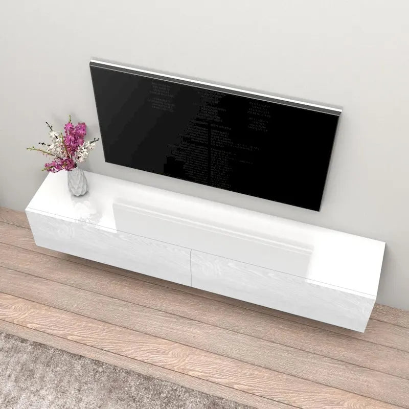 Berno 71-in. Modern Glossy Wall-mounted Floating TV Stand