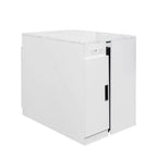 CLIHOME Modern Multifunctional Extendable Dining Table with Outlet, Space Saving Expanding Table with Storage