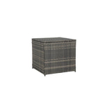 6-Piece Wicker Sectional Sofa Set with Corner & Glass Table