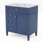 Bathroom Vanity with Top Sink and a Tip-out Drawer
