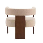 Christopher Knight Home Noah Modern Rubberwood Upholstered Accent Arm Chair