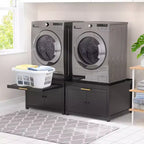 Black / White Heavy-Duty Metal Washer & Dryer Pedestal Stand �C Single Unit, Anti-Vibration