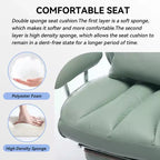 Efomao Ergonomic Desk Office Chair 400LBS, Big and Tall PU Leather Computer Chair, Executive Desk Chair with Footrest and Lumbar Support