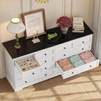 10 Drawers Dresser 55 Large Drawers Wood Dressers & Chest of Drawers