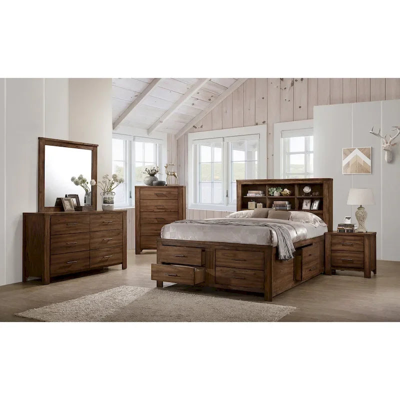 6 Underbed Drawers Bed In Walnut