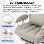 Efomao Ergonomic Desk Office Chair 400LBS, Big and Tall PU Leather Computer Chair, Executive Desk Chair with Footrest and Lumbar Support