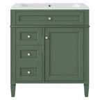 Bathroom Vanity with Top Sink and a Tip-out Drawer