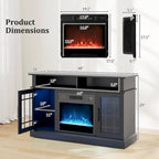 Costway TV Stand with Electric Fireplace LED Lights Remote Controls - See Details