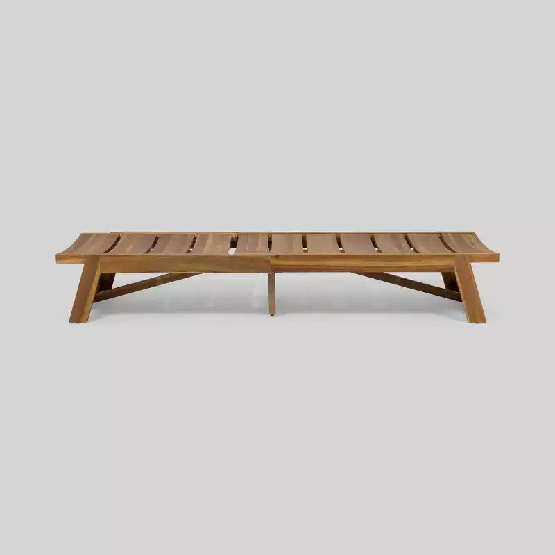 Mahalo 2pc Acacia Wood Chaise Lounge Set - Christopher Knight Home