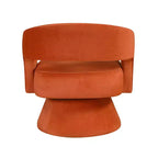GDFStudio Hudson Modern Luxury Velvet Upholstered Swivel Accent Chair