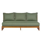 Christopher Knight Home Tavriel Mid-Century Modern Patio Acacia Wood 5-Seater Seating Set with Thick Cushions, Table Not Included