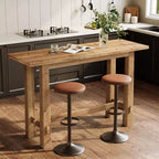 63-Inch Solid Wood Bar Height Pub Table for Kitchen, Café or Restaurant