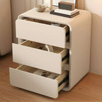 Scandinavian Wood Narrow Bedside Cabinet
