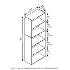 Furinno 5-Cube Reversible Bookcase Open Shelf Dispaly Rack Horizontal Vertical