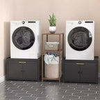 Black / White Heavy-Duty Metal Washer & Dryer Pedestal Stand �C Single Unit, Anti-Vibration