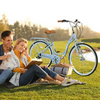 Zeus & Ruta 24-Inch Ladies Bicycle with 7-Speed and Steel Frame