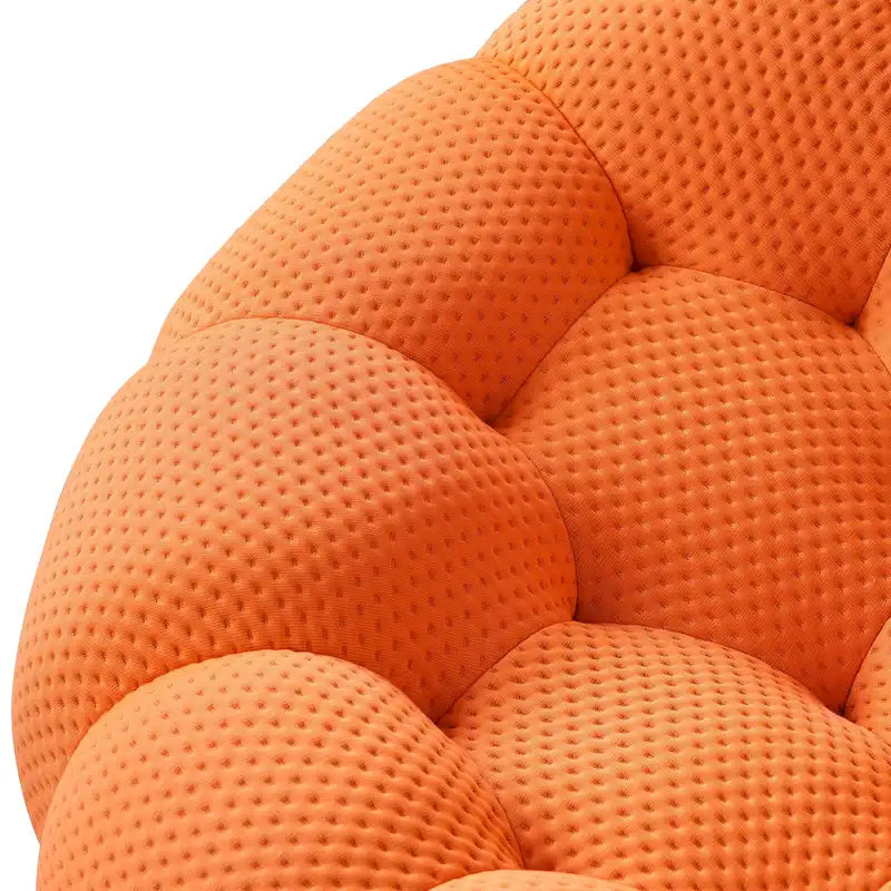 2PCS 3D Honeycomb Fabric Upholstered Bubble Sofa, 3 Seater Bubble Couch and Single Sofa for Living Room