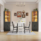 66 Tall Corner Cabinet With Led Light