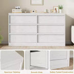 6/8 Drawers Dresser, Wide Modern Chest of Drawers for Bedroom, Living Room, Nursery