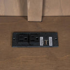 Full Daybed with Shelves, USB Charging, LED Lights & Twin Trundle