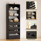Closet Organizer System with Wood Drawers and Shelves