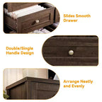 12 Drawers Dresser for Bedroom Wooden, Modern Wide TV Stand Dressers for 65 Inch TV, Wood Chest of Drawers, Farmhouse Clothes Storage for Living Room
