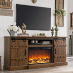 Farmhouse Fireplace TV Stand, Entertainment Center, Media Console