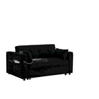 54 Pull-Out Sleeper Sofa Bed Double Seat Recliner Sofa Bed