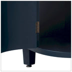Curved Design Storage Cabinet made of Fraxinus Mandschuric Solid Wood