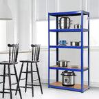 Lot de 2 étagères de rangement robustes en métal de 183 cm, à 5 niveaux réglables, pour garage